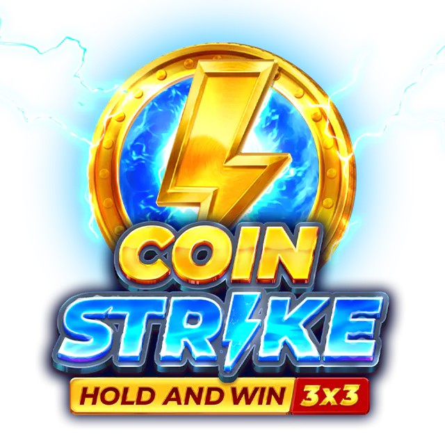 Coin Strike: Hold and Win slot logo by Playson at Kingmaker Casino
