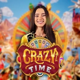Crazy Time logo by Evolution at Kingmaker Casino