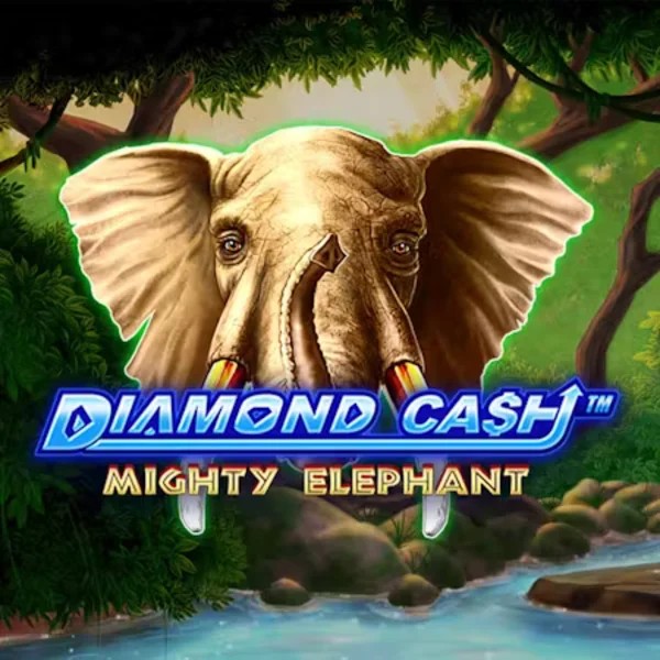 Diamond Cash Mighty Elephant slot logo by Greentube at Kingmaker Casino
