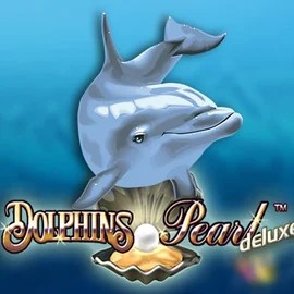 Dolphins Pearl Deluxe online game logo by Novomatic on king-maker-casino.net