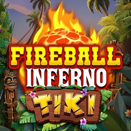 Fireball Inferno Tiki game by NetEnt – logo hosted on Kingmaker Casino