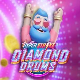 Hyper Strike Diamond Drums online game logo by Gameburger Studios on king-maker-casino.net