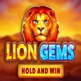 Lion Gems Hold and Win logo by Playson at Kingmaker Casino