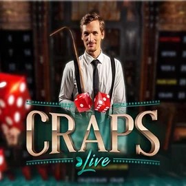 Live Craps slot logo by Evolution at Kingmaker Casino