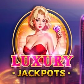 Luxury Jackpots slot logo by Triple Cherry at Kingmaker Casino