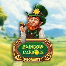 Jackpots logo of Rainbow Jackpots Megaways from Red Tiger Gaming at Kingmaker Casino