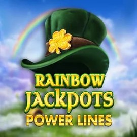 Official Jackpots logo: Rainbow Jackpots Power Lines by Red Tiger Gaming at Kingmaker Casino