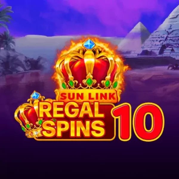 Regal Spins 10 game by PatePlay – logo hosted on Kingmaker Casino