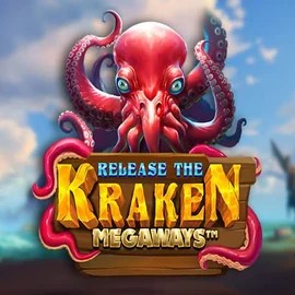 Release the Kraken Megaways logo by Pragmatic Play at Kingmaker Casino