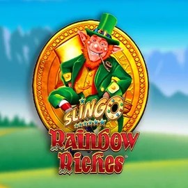 Slingo Rainbow Riches casino game by Gaming Realms – featured logo at Kingmaker Casino