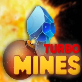 Turbo Mines logo by Turbo Games at Kingmaker Casino
