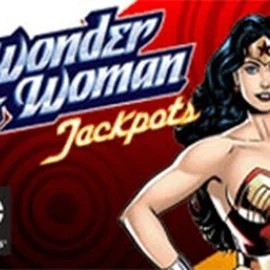 Wonder Woman Jackpots logo by Amaya at Kingmaker Casino